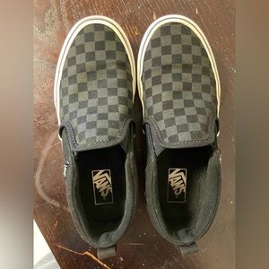 Gently used YOUTH Size 3 VANS canvas slip ons